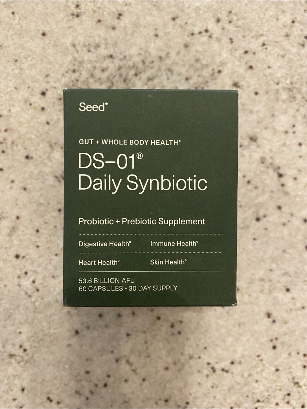 Seed DS-01 Daily Synbiotic Probiotic + Prebiotic Supplement - Green